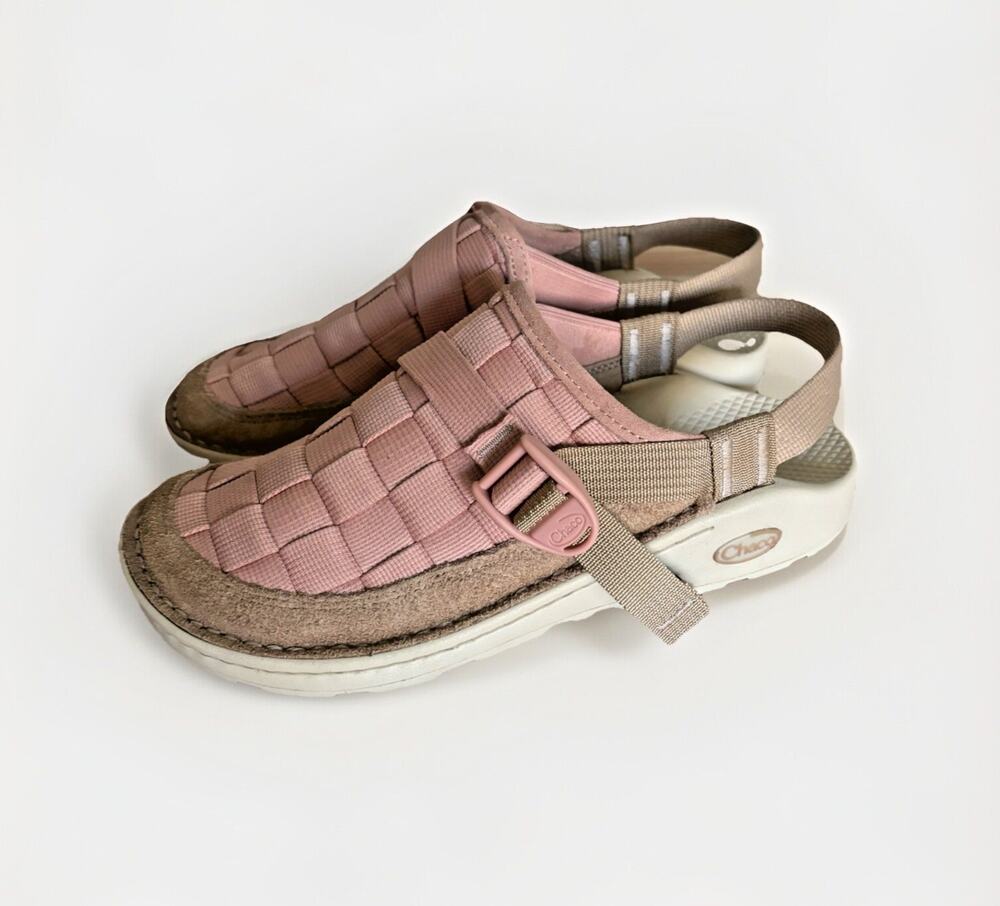 Chaco Canyon Woven Clogs Pink Women’s 40 US 9 NWOT Slingback Comfort Sandals